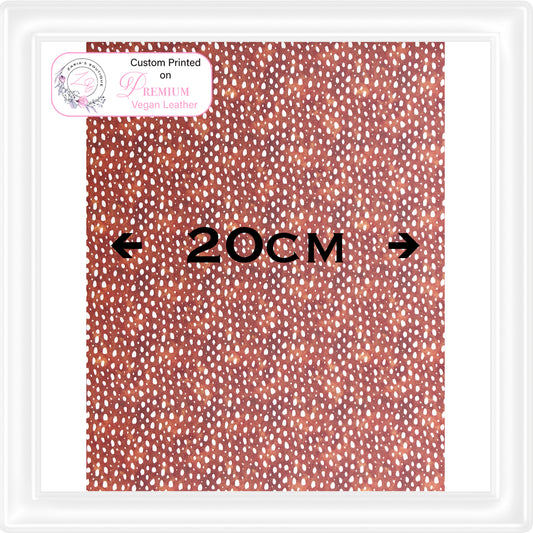 ⋅ My Highland Home ⋅ Deer Fawn Fur ⋅ Custom Printed Vegan Faux Leather ⋅