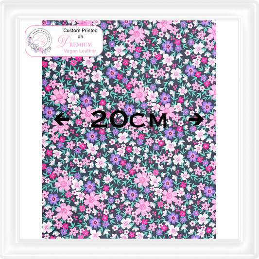 ⋅ Ditsy Floral ⋅ Custom Printed Vegan Faux Leather ⋅