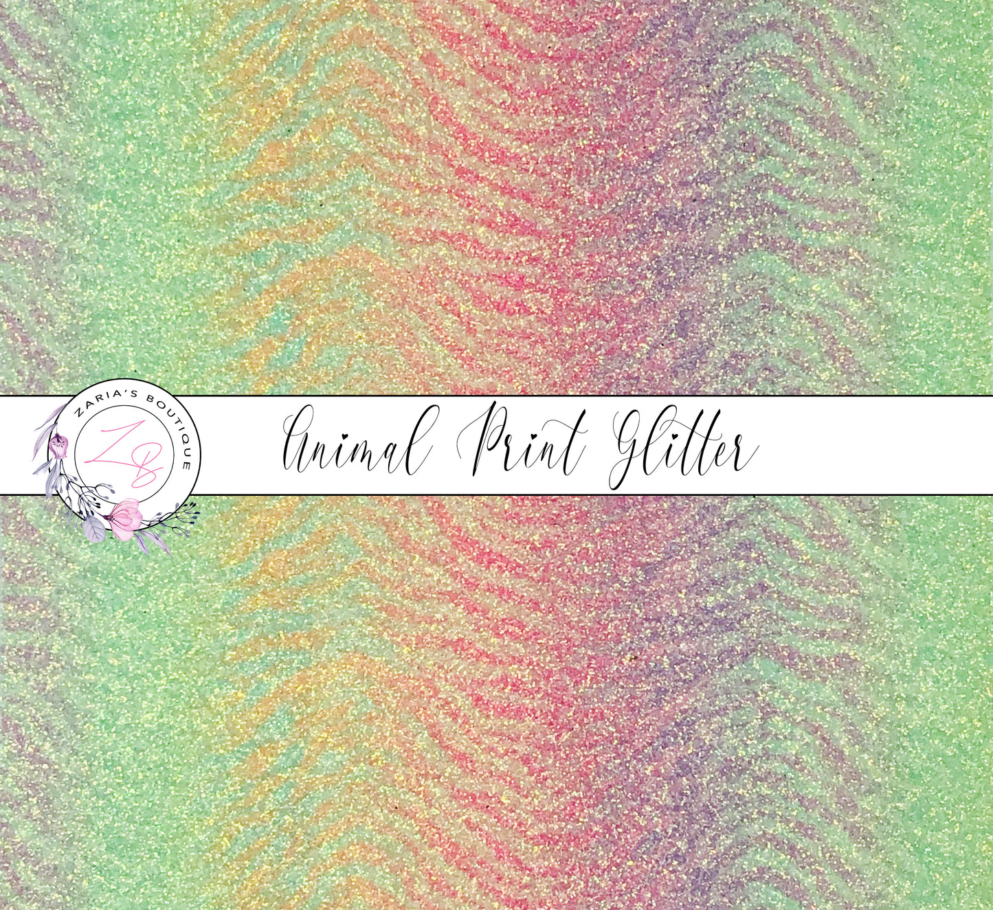 SALE Pastel Animal Print Glitter ~ 1.2mm