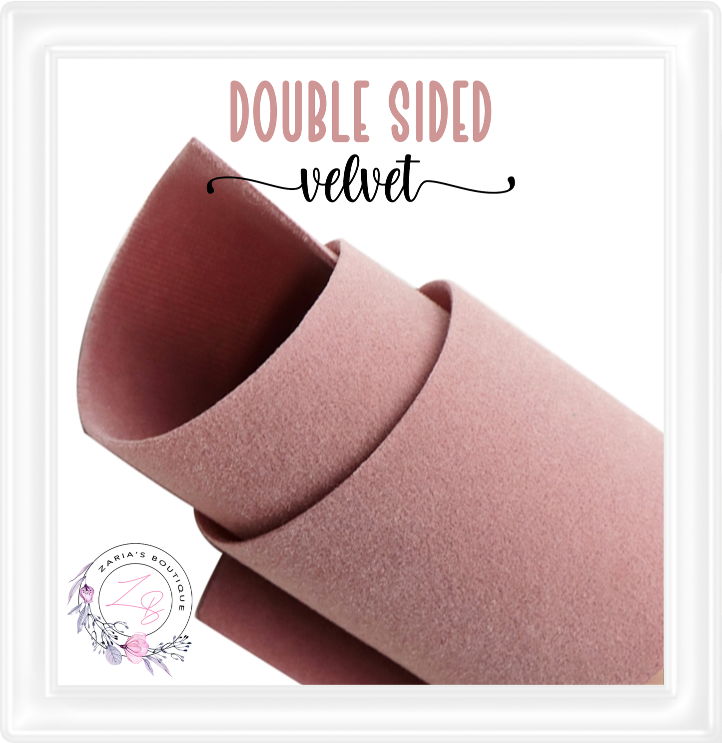 ⋅ Double-Sided Velvet ⋅ ANTIQUE ROSE ⋅ 0.88mm ⋅