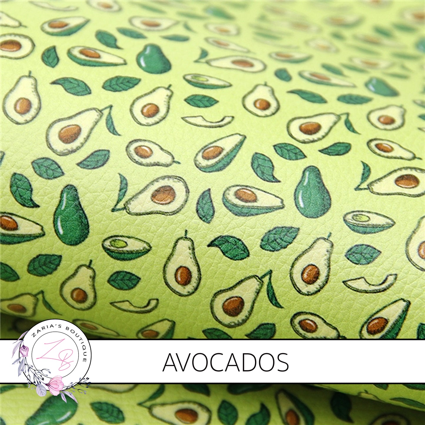 SALE Avo Avocado Luxe Grain Faux Leather