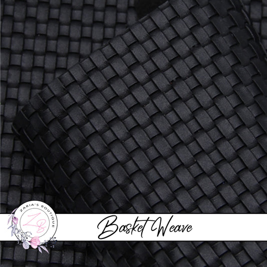 ⋅ Basket Weave ⋅ Textured Faux Leather ⋅ 6 Colours