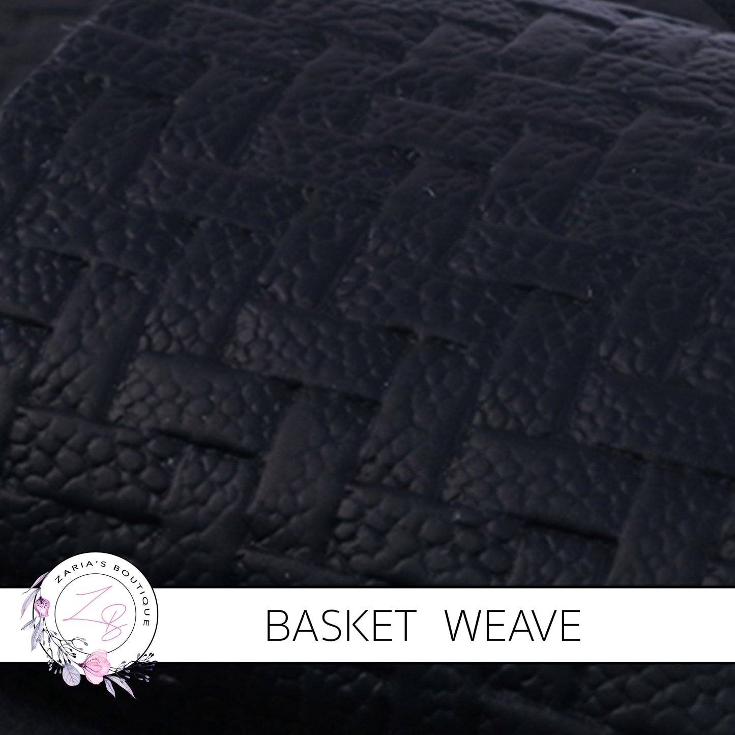 SALE Basket Weave • White • Textured Vegan Faux Leather • 0.84mm
