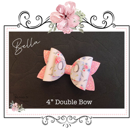 Bella Bow Die ~ 4" Double Bow