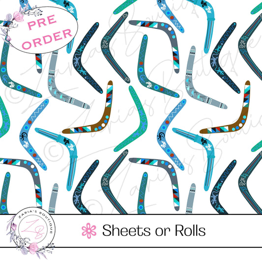 ⋅ Periwinkle Lizards ⋅ Custom Printed Australiana Vegan Faux Leather ⋅