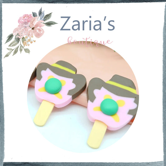 EXCLUSIVE 2 yards ~ Bubble O' Bill Bubblegum Ice cream Grosgrain Ribbon | 1" ~ 25mm