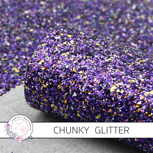 ⋅ Royal Purple & Gold Sprinkle Chunky Glitter ⋅ 1.2mm ⋅