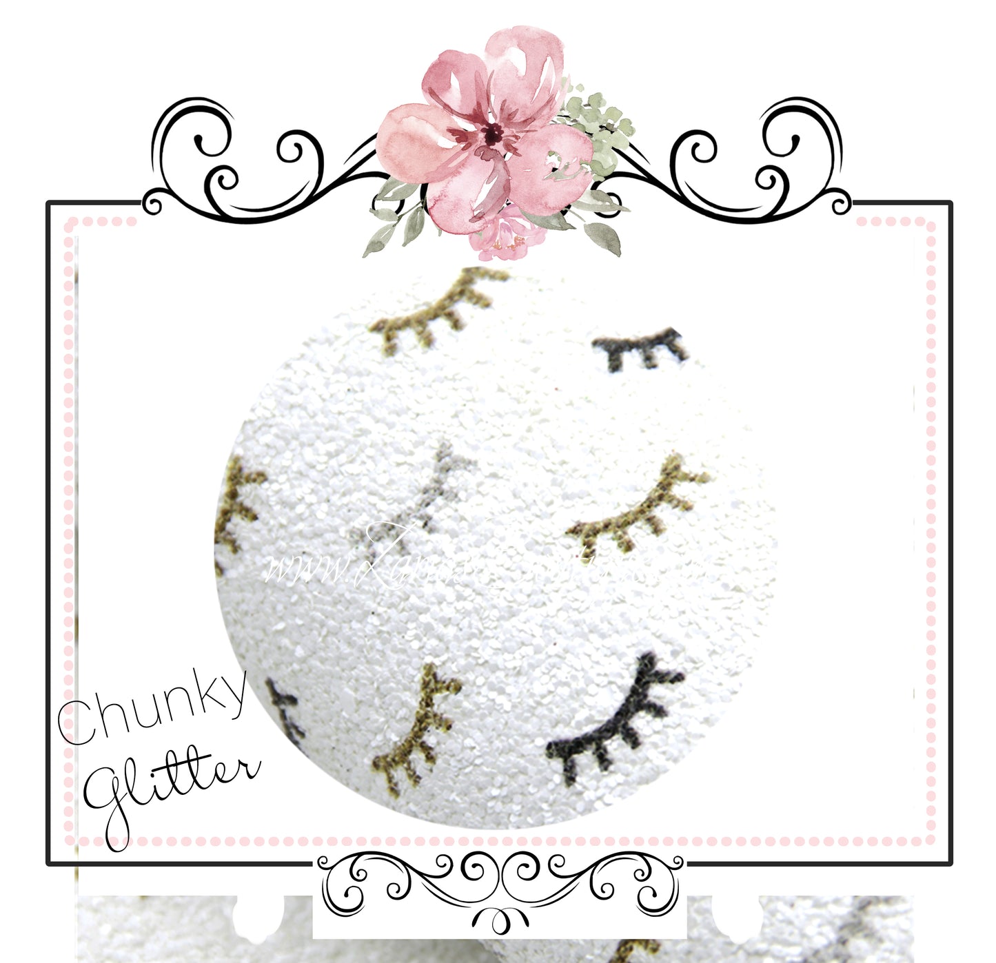 SALE Chunky Glitter Eyelashes ~ White Silver Gold Charcoal Lashes