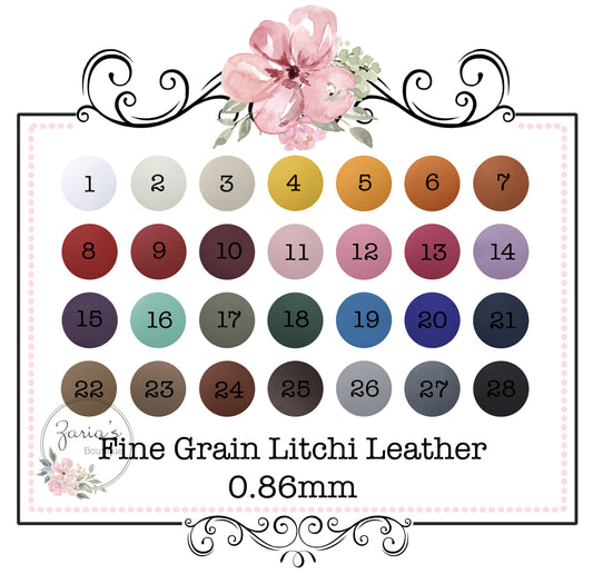 Fine Grain 0.86 - 1.00mm Premium Vegan Litchi Faux Leather