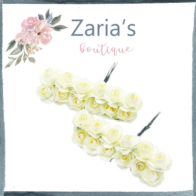 SALE Paper Flowers ~ 1.5cm ~ Chocolate Brown