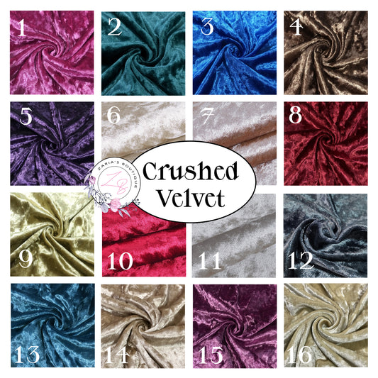 â‹…Â Crushed Velvet â‹…Â 16 Colours â‹…