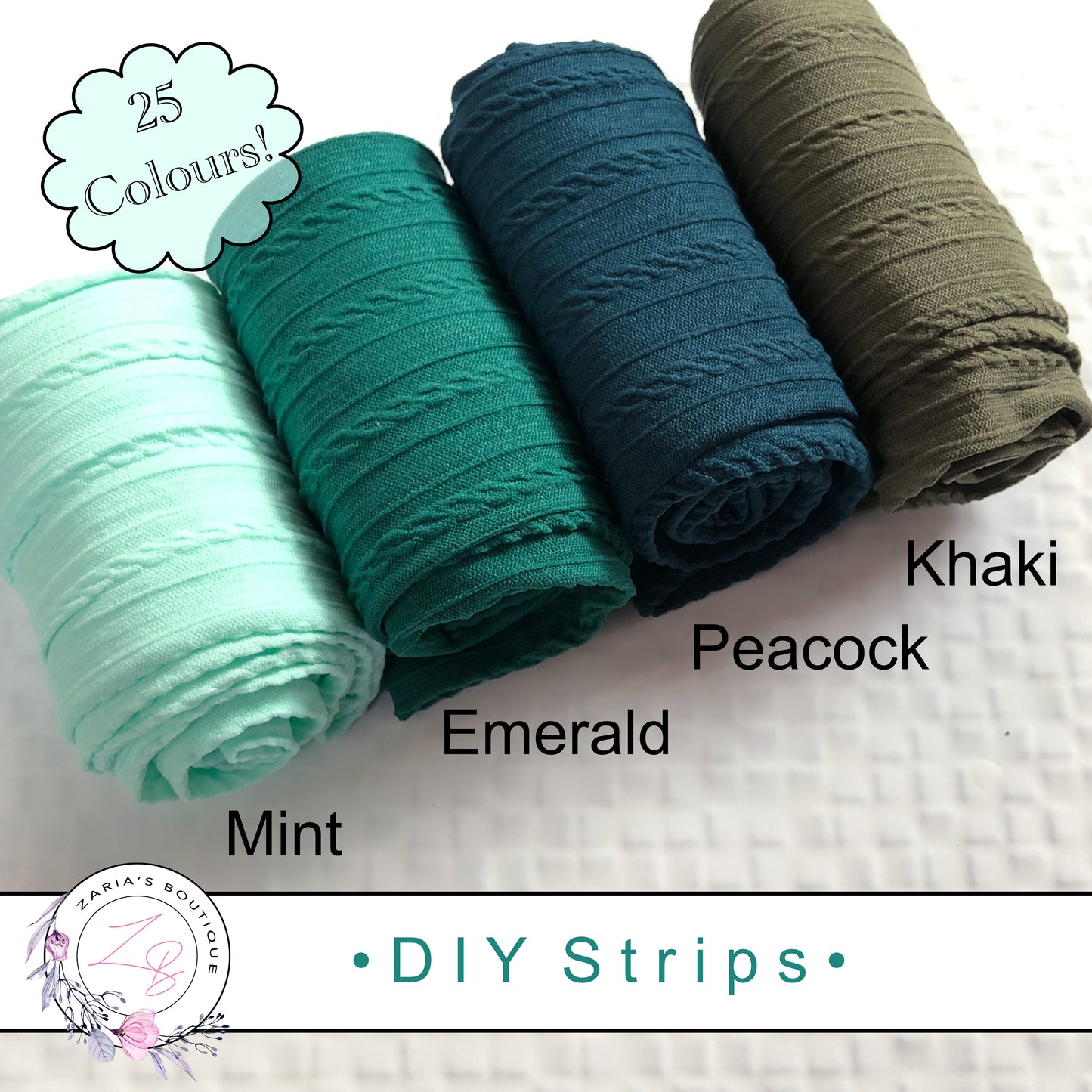 ⋅ DIY Cable Knit Strips ⋅ Autumn Mix