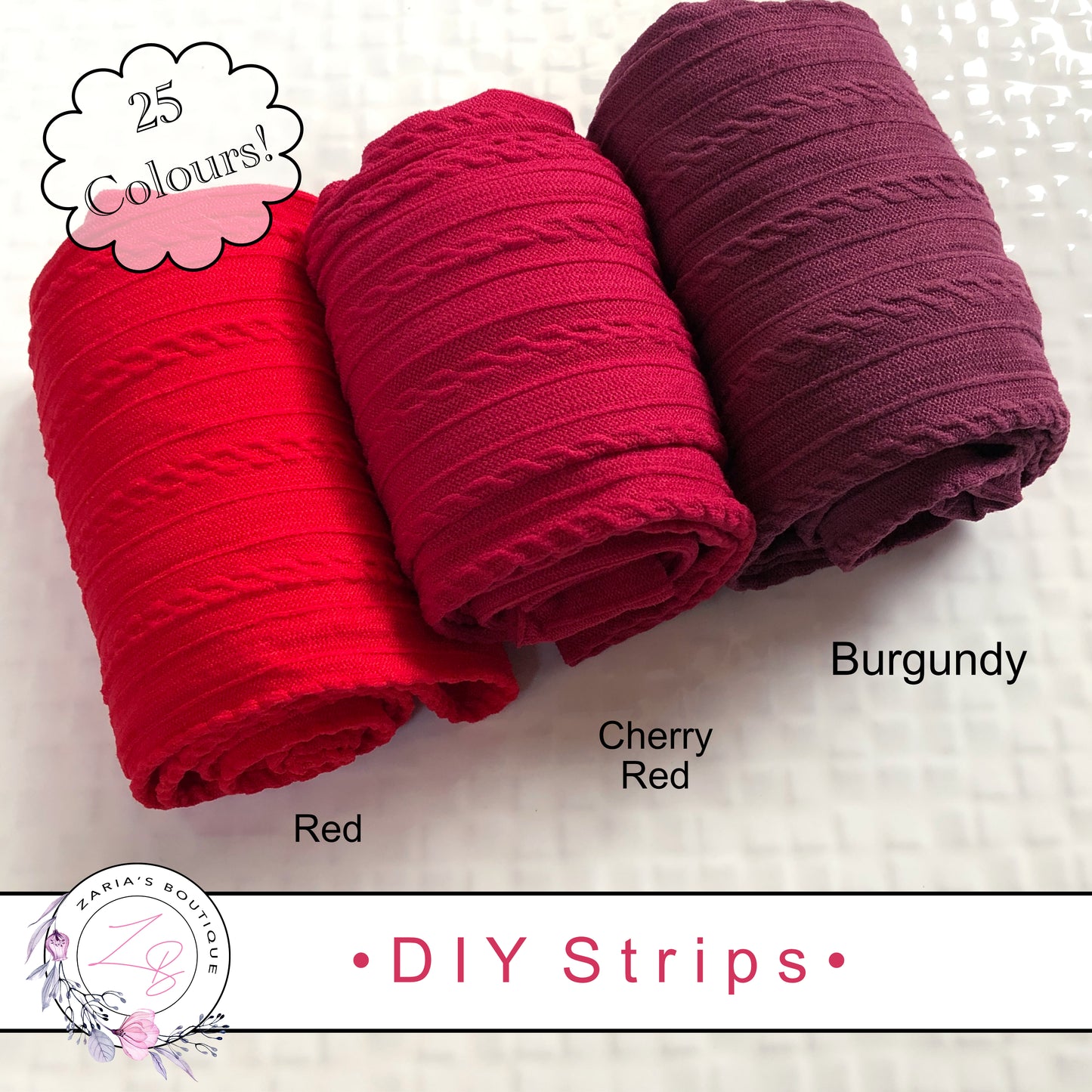 ⋅ DIY Cable Knit Strips ⋅ Autumn Mix