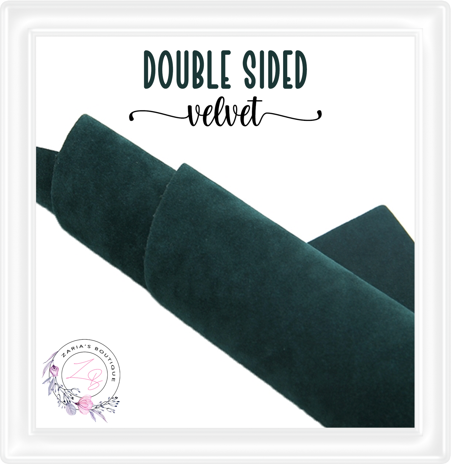 ⋅ Double-Sided Velvet ⋅ DARK GREEN ⋅ 0.88mm ⋅