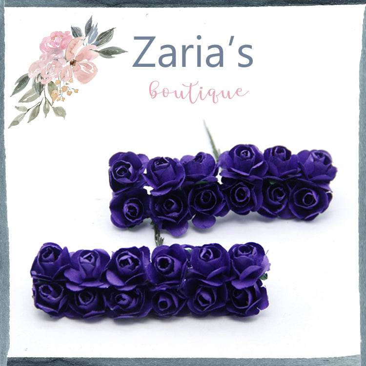 SALE Paper Flowers ~ 1.5cm ~ Chocolate Brown