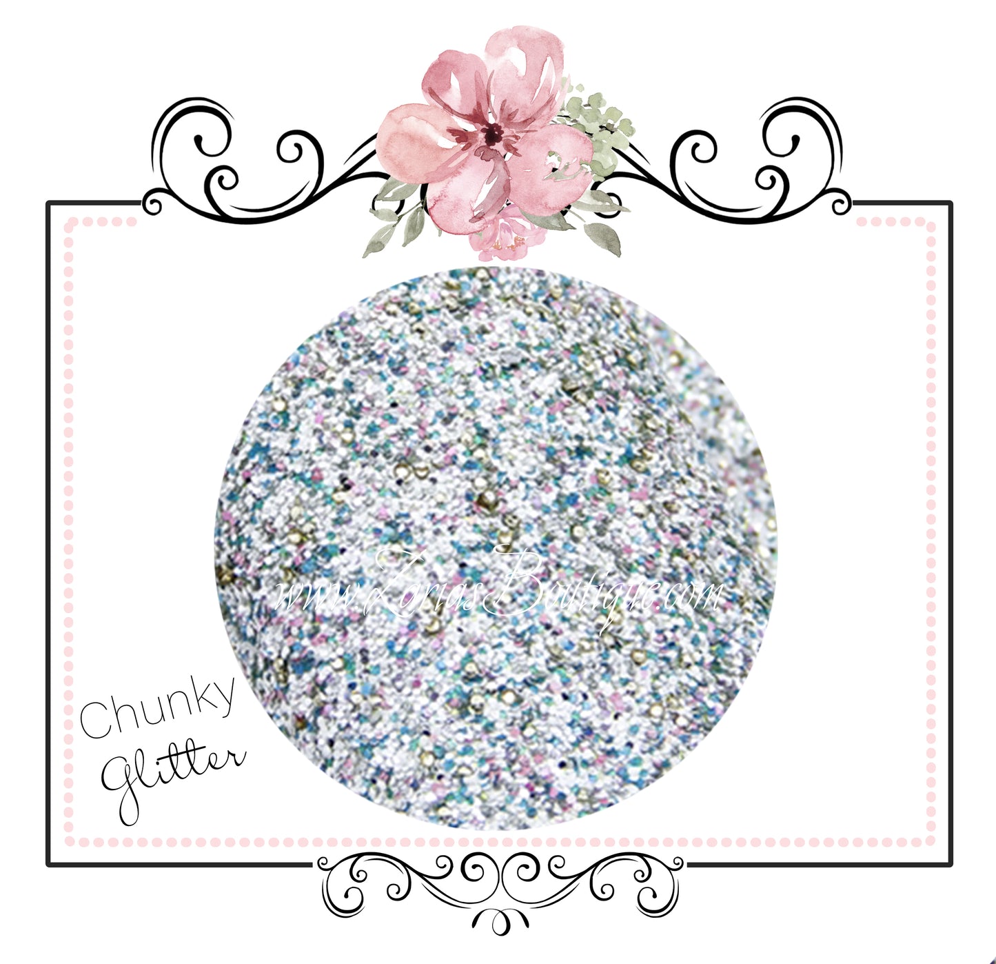 Fairytale Blue Lake ~ Glitter Canvas Craft Fabric Sheets ~ 0.95mm