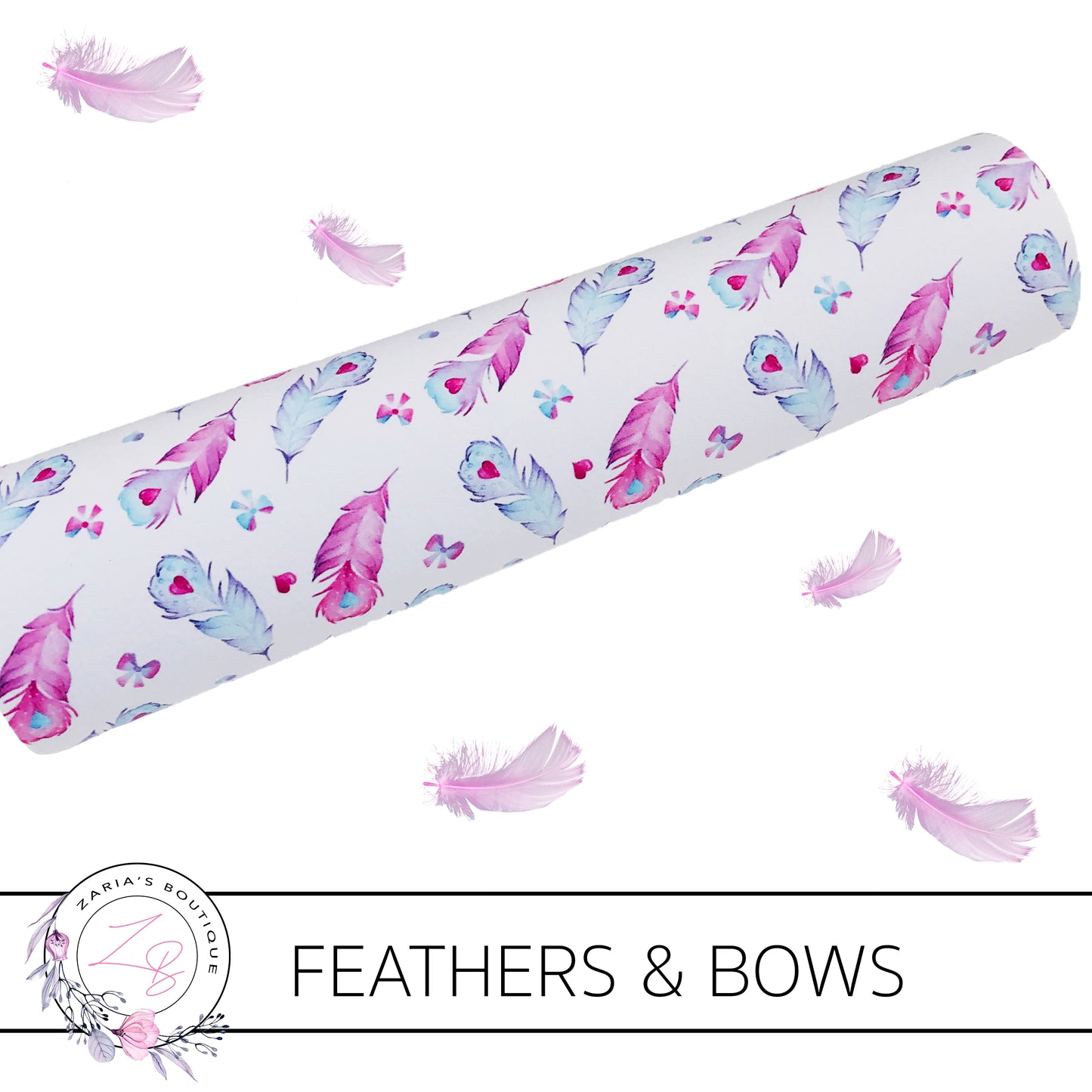 Feathers & Bows • Luxe Vegan Faux Leather