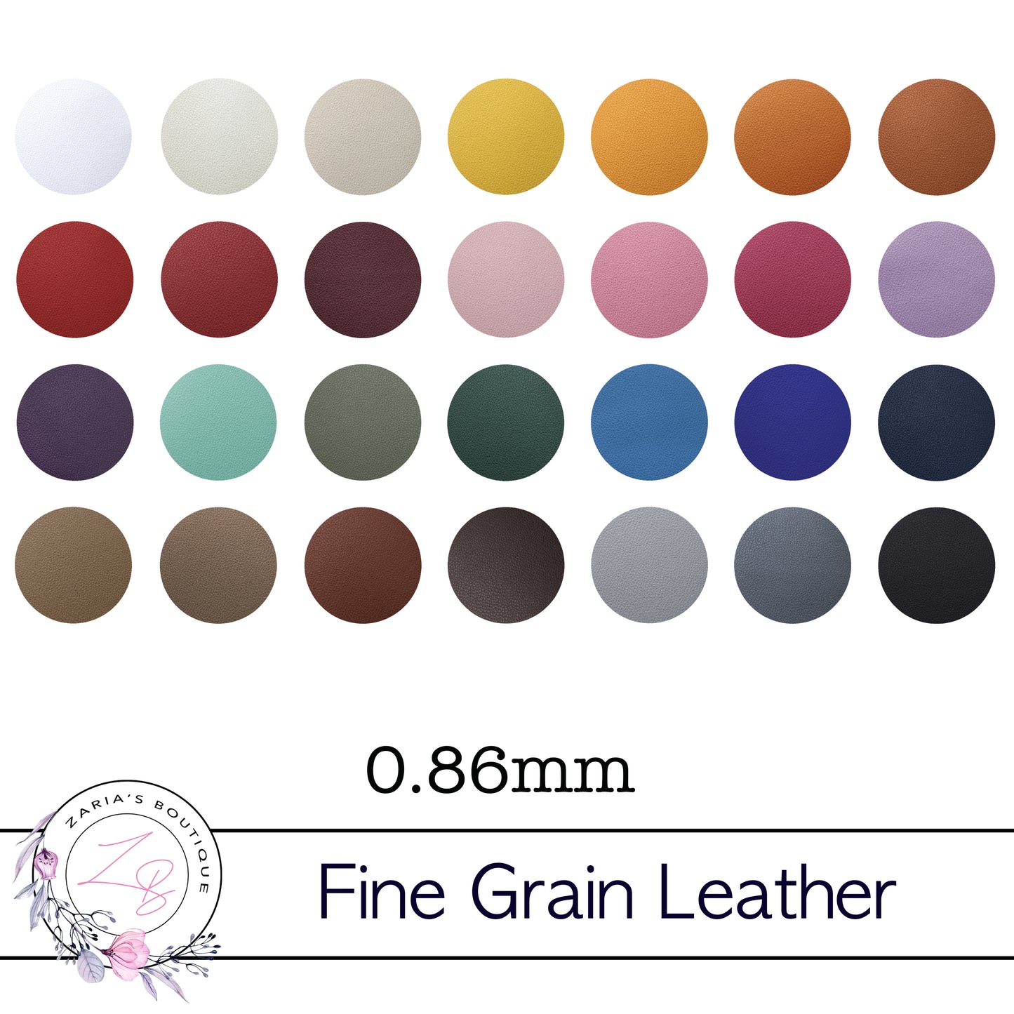Fine Grain 0.86 - 1.00mm Premium Vegan Litchi Faux Leather