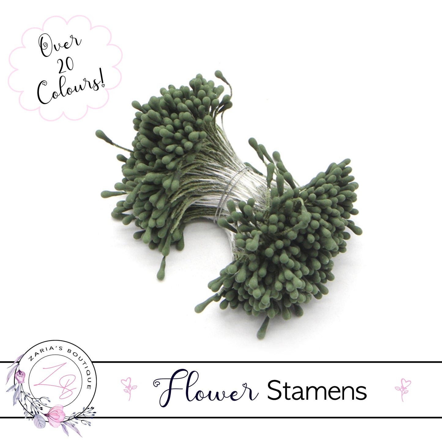 Flower Stamens ⋅ Dark Green ⋅
