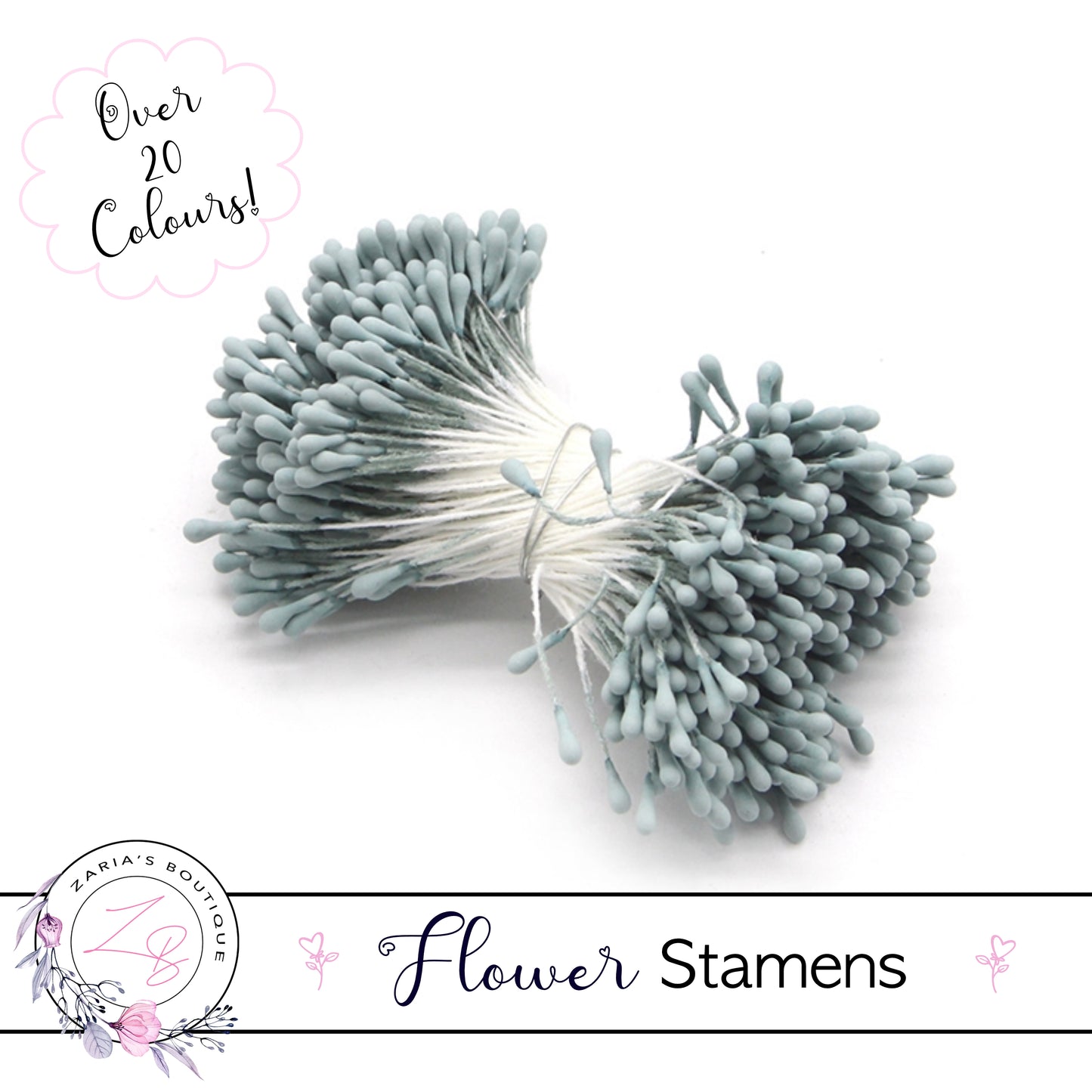 Flower Stamens ⋅ Dusty Blue ⋅