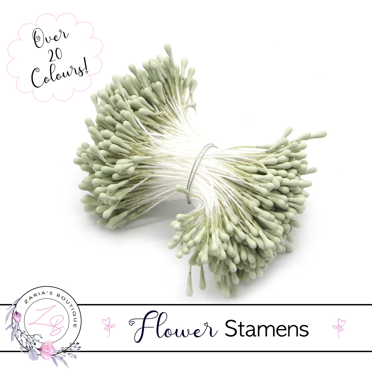 Flower Stamens ⋅ Light Green ⋅