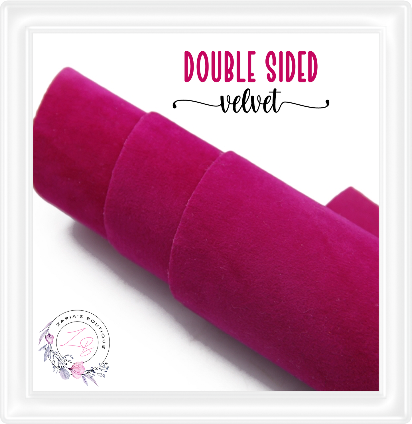 ⋅ Double-Sided Velvet ⋅ FUCHSIA PINK ⋅ 0.88mm ⋅