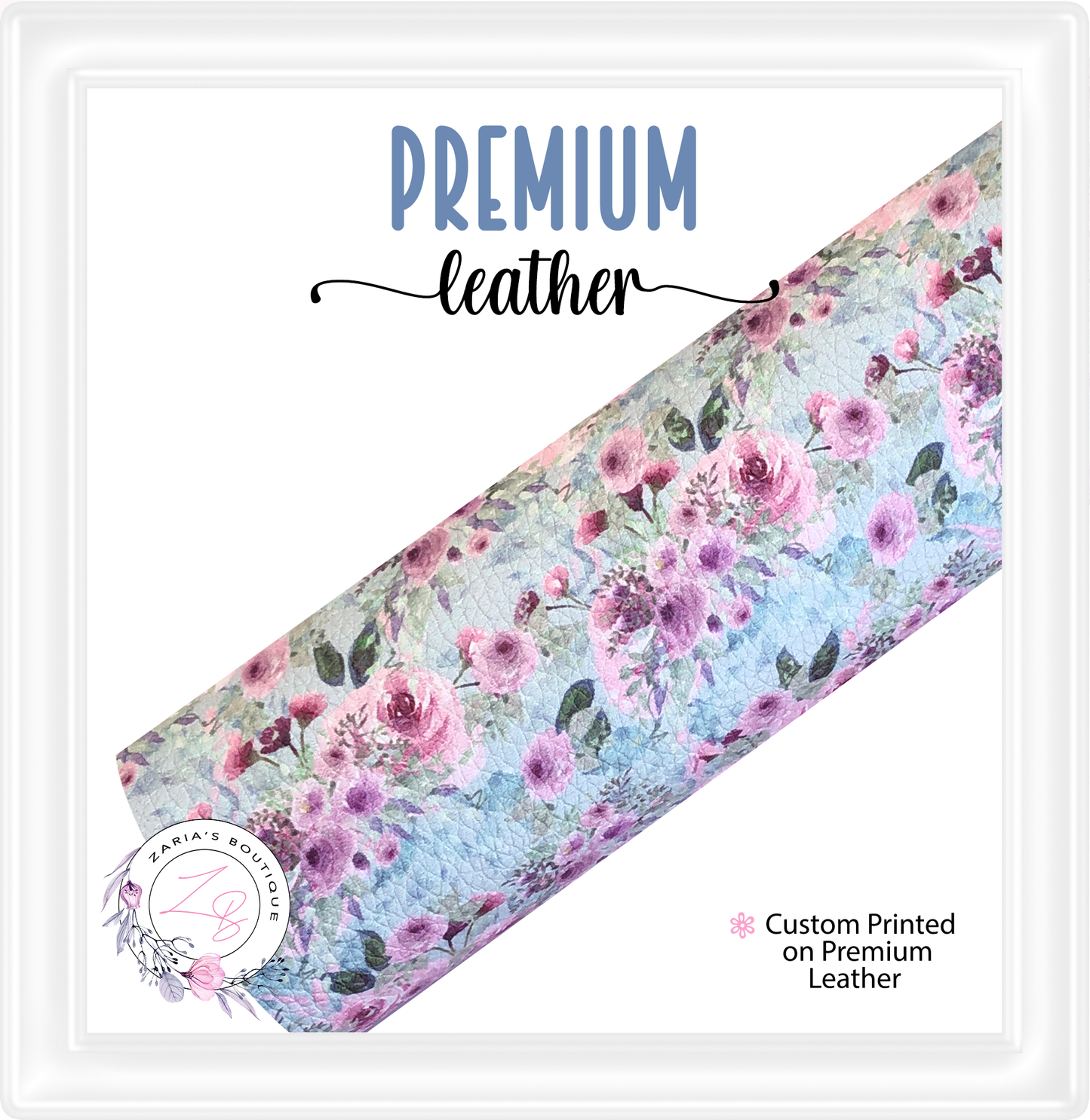 ⋅ Gabrielle ⋅ Custom Floral Premium Vegan Faux Leather ⋅