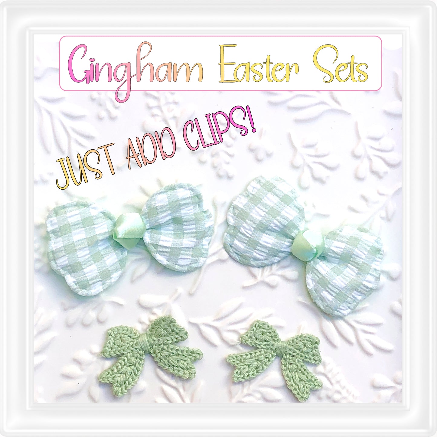 ⋅ Gingham & Bows ⋅ Padded Appliques & Knitted Embellishments ⋅ Green ⋅