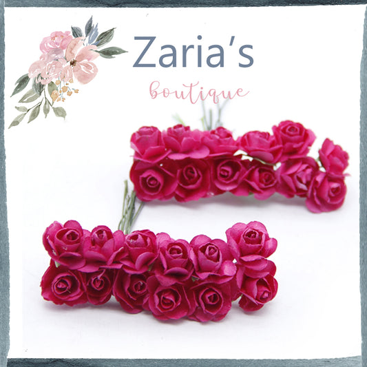 SALE Paper Flowers ~ 1.5cm ~ Chocolate Brown