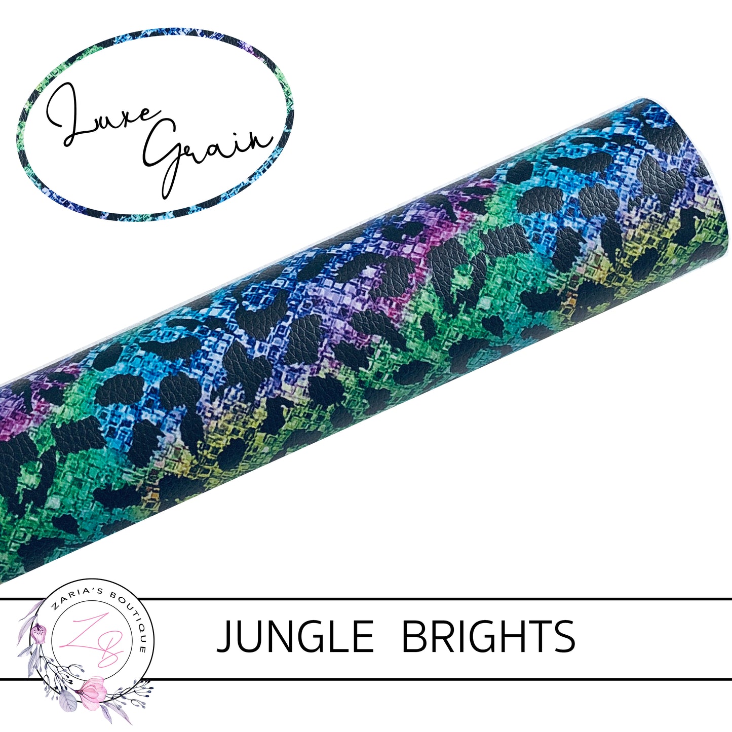 Jungle Brights • Fine Glitter Bow & Earring Leatherette