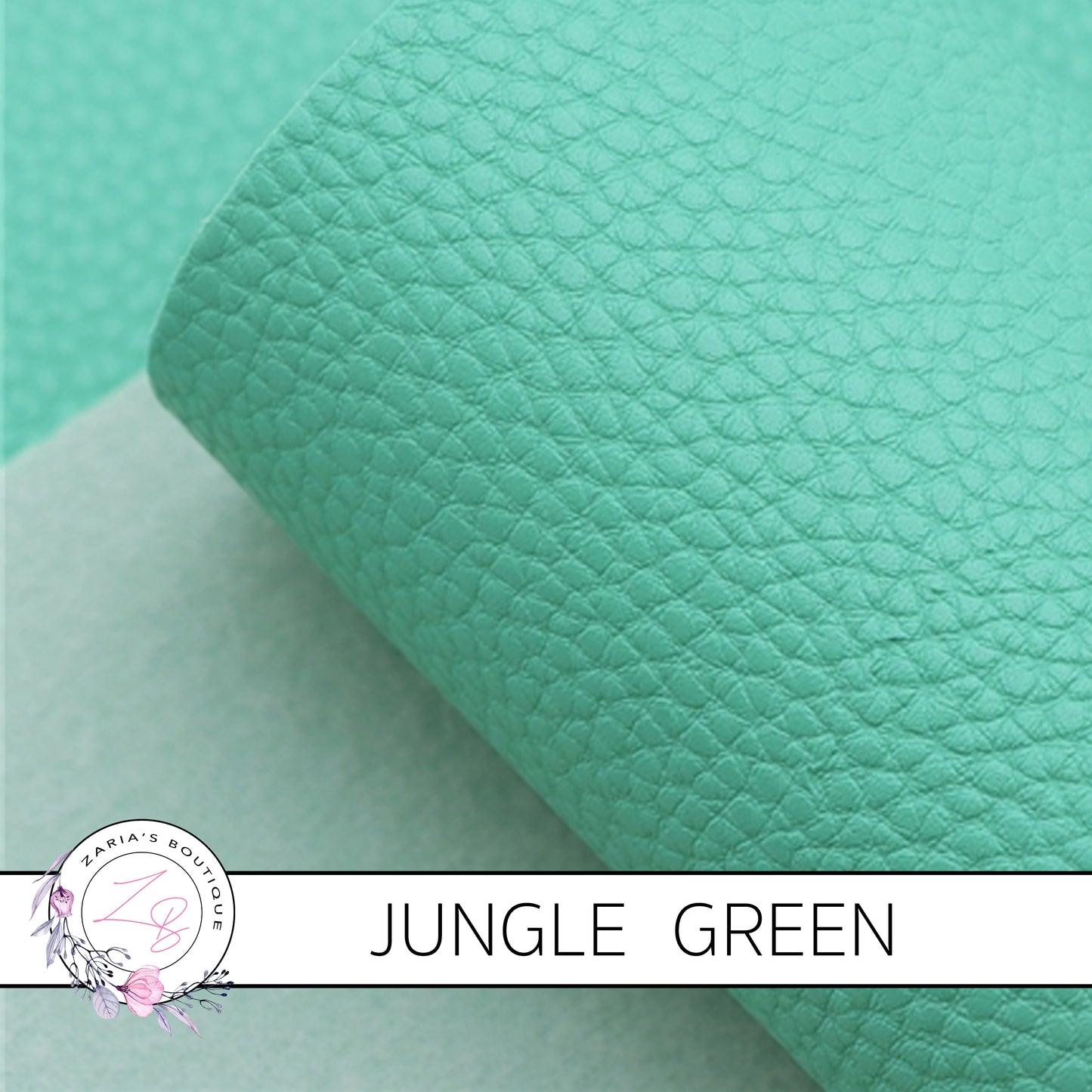 Pebble Grain Faux Leather • Jungle Green