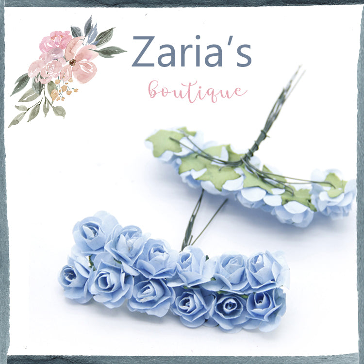 SALE Paper Flowers ~ 1.5cm ~ Chocolate Brown