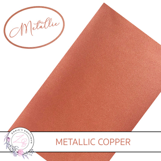 Metallic Copper • Vegan Faux Leather
