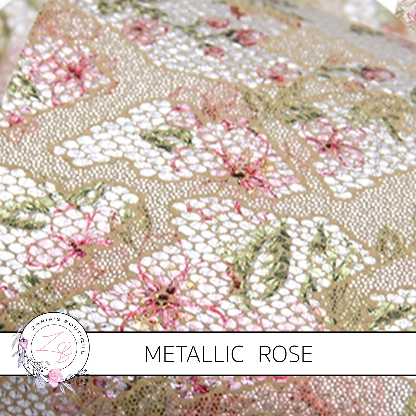 SALE Vintage Rose Black Lace Metallic Silver Embossed Floral ~ Faux Leather Sheets