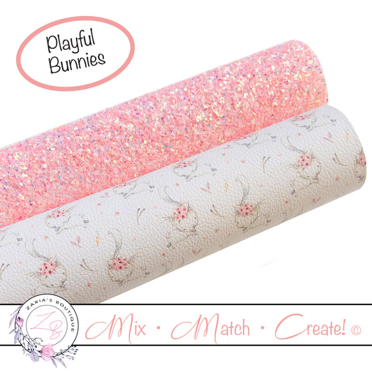 Playful Bunnies ⋅ Vegan Faux Leather