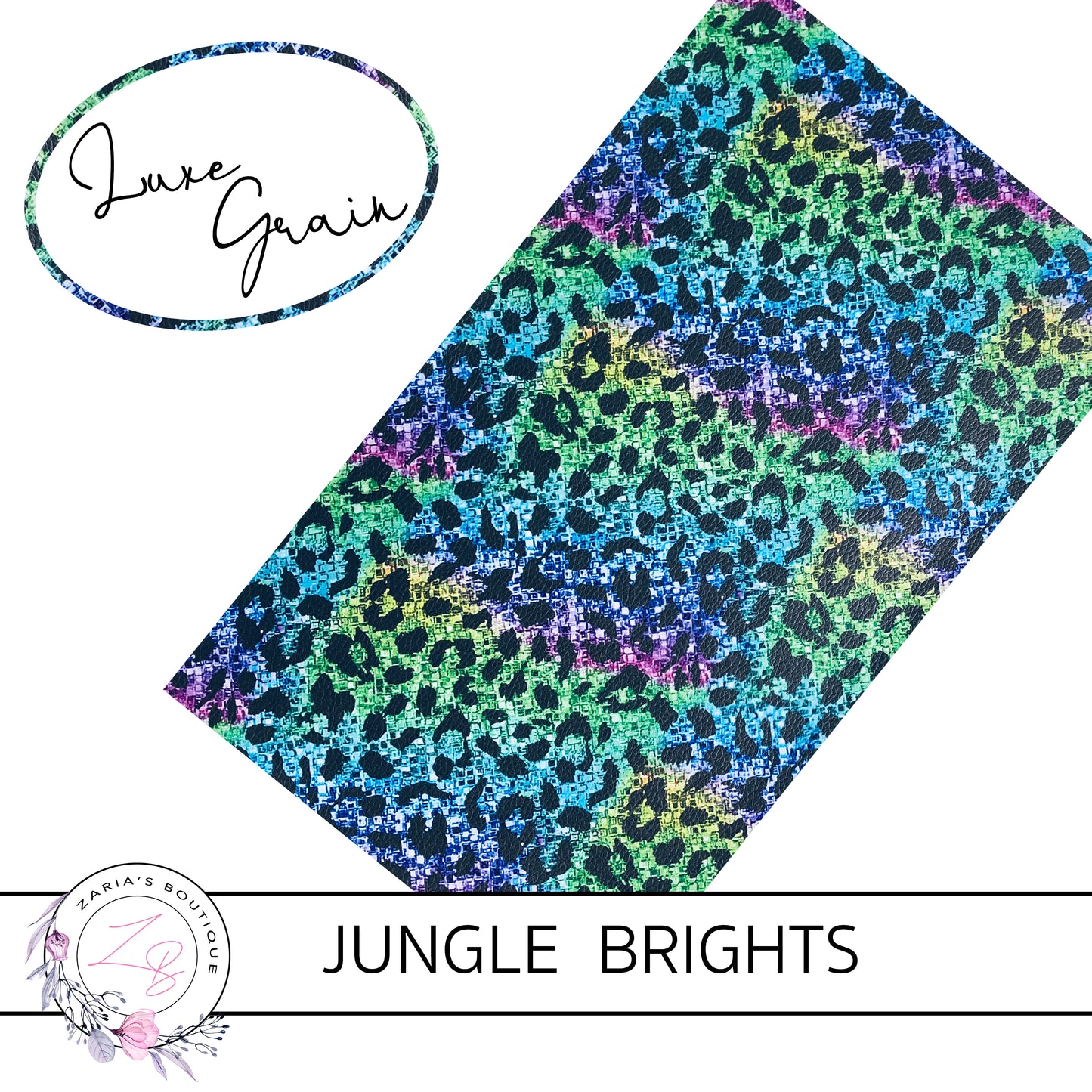 Jungle Brights • Fine Glitter Bow & Earring Leatherette