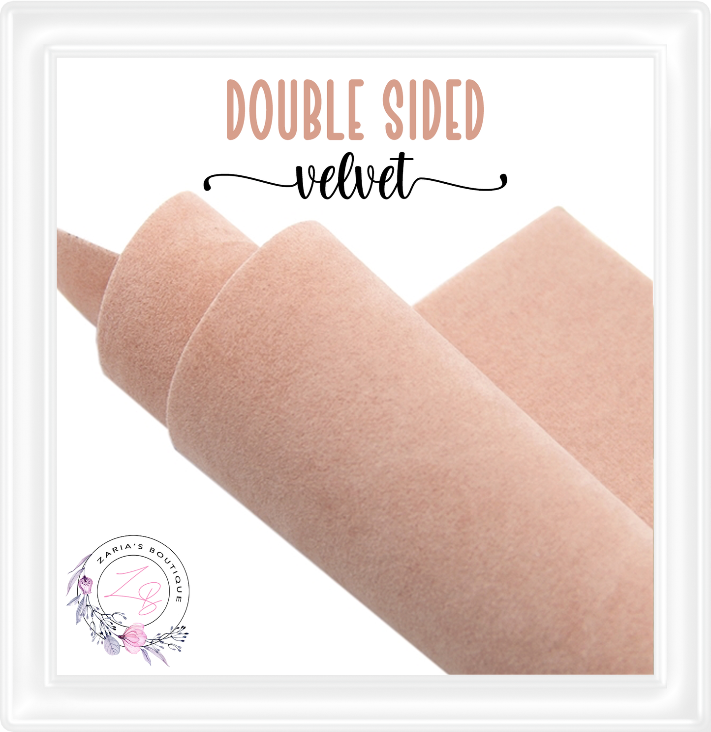 ⋅ Double-Sided Velvet ⋅ BLUSH ⋅ 0.88mm ⋅