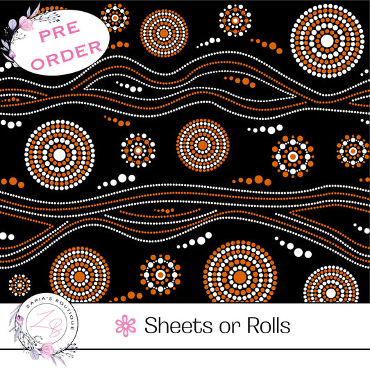 ⋅ Boomerangs & Dot Trails ⋅ Custom Luxe Vegan Faux Leather ⋅ Sheets Bundles or Rolls! ⋅