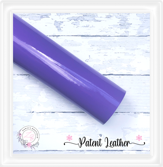 ⋅ Patent Leather ⋅ Smooth & Glossy Vegan PU Leatherette ⋅ Purple  ⋅