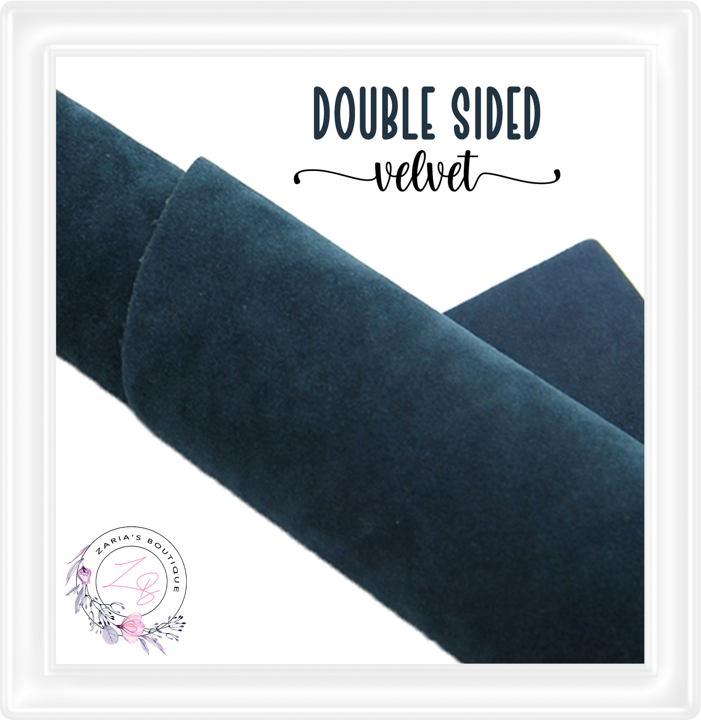 ⋅ Double-Sided Velvet ⋅ PEACOCK ⋅ 0.88mm ⋅