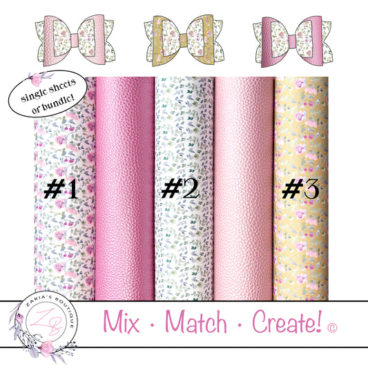 β
Petite Pink Floral β
Vegan Faux Leather β
Β Single Sheets & Multi-Packs