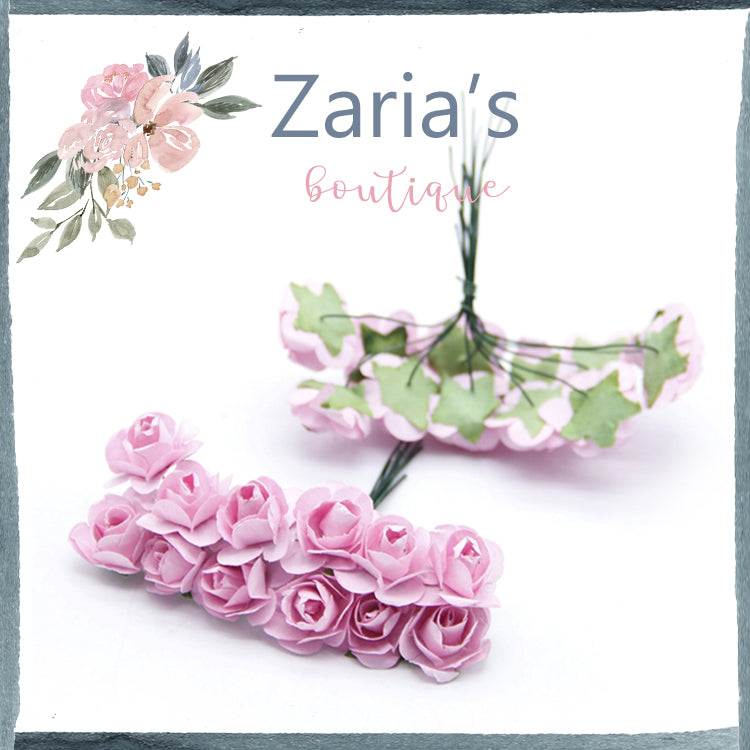 SALE Paper Flowers ~ 1.5cm ~ Chocolate Brown