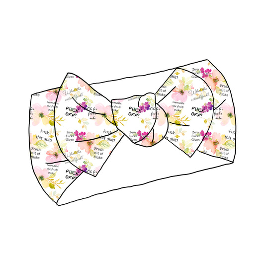 Exclusive Sweary F Bomb Floral Bullet/Liverpool Stretch Fabric