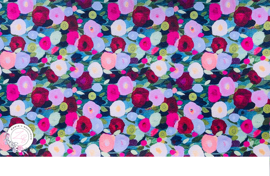 Poppy Fields ~ Floral Faux Leather ~ 1mm