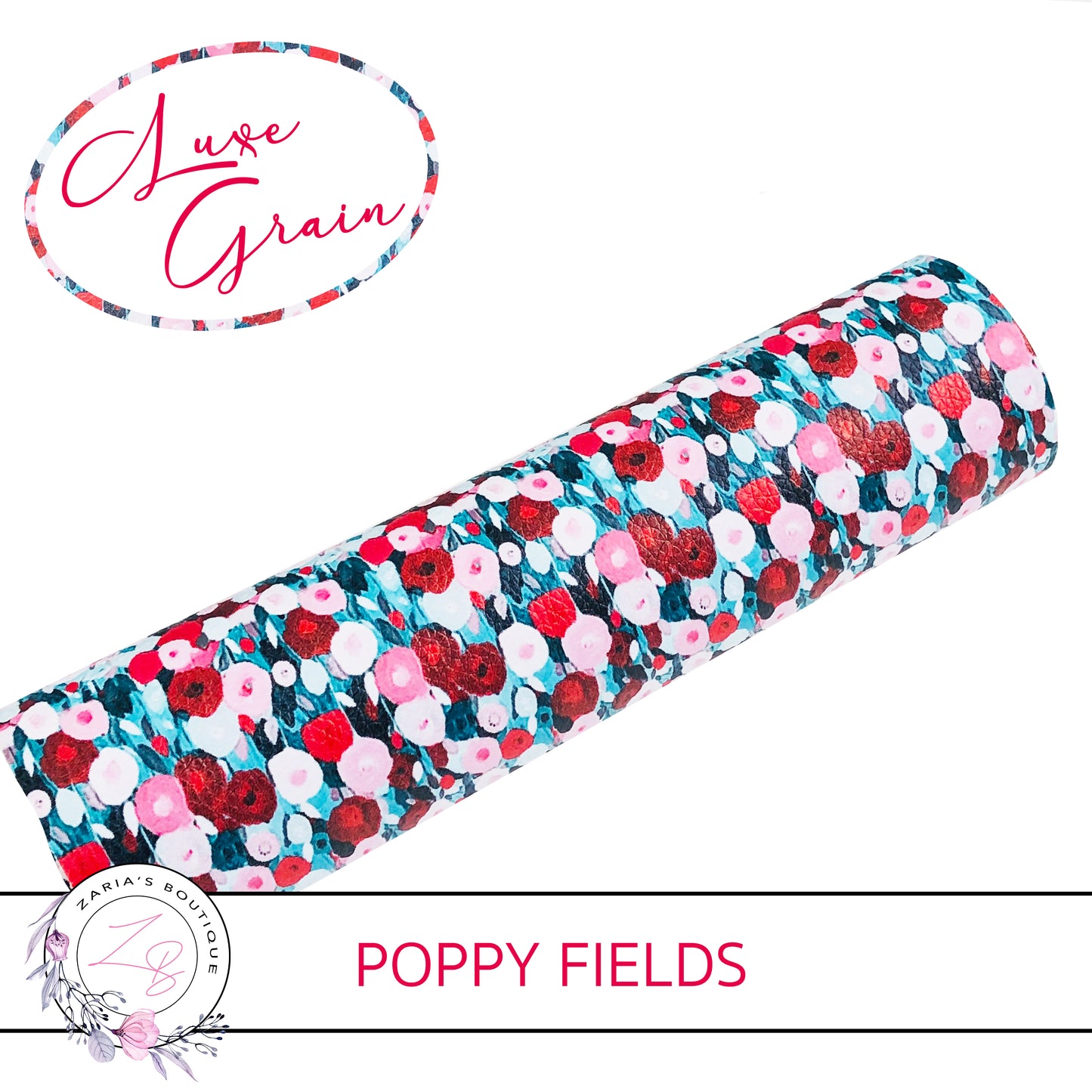 Poppy Fields ⋅ Luxe Grain Vegan Faux Leather