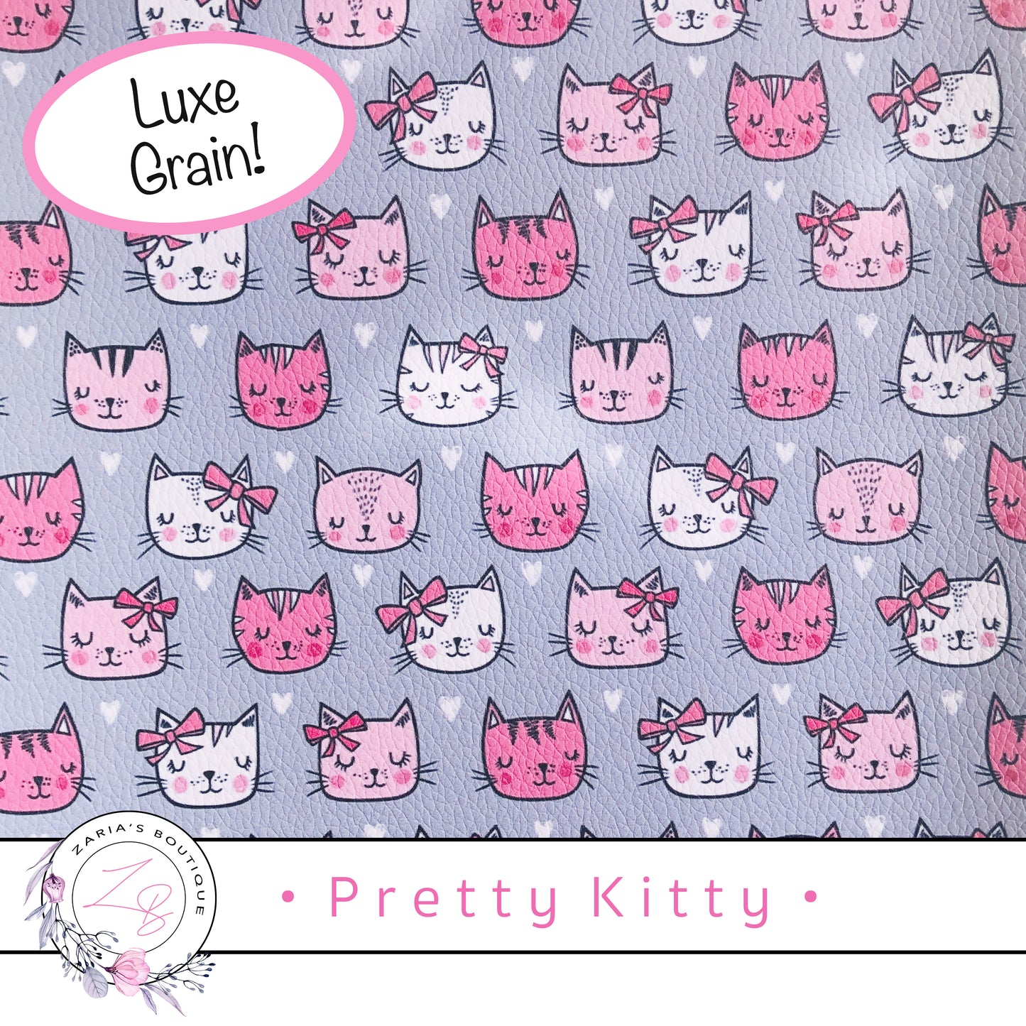 • Pretty Kitty • Vegan Faux Leather