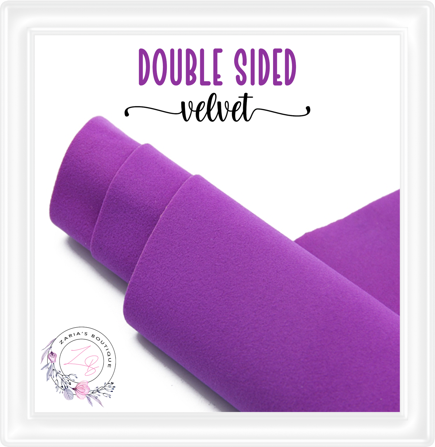 ⋅ Double-Sided Velvet ⋅ PURPLE ⋅ 0.88mm ⋅