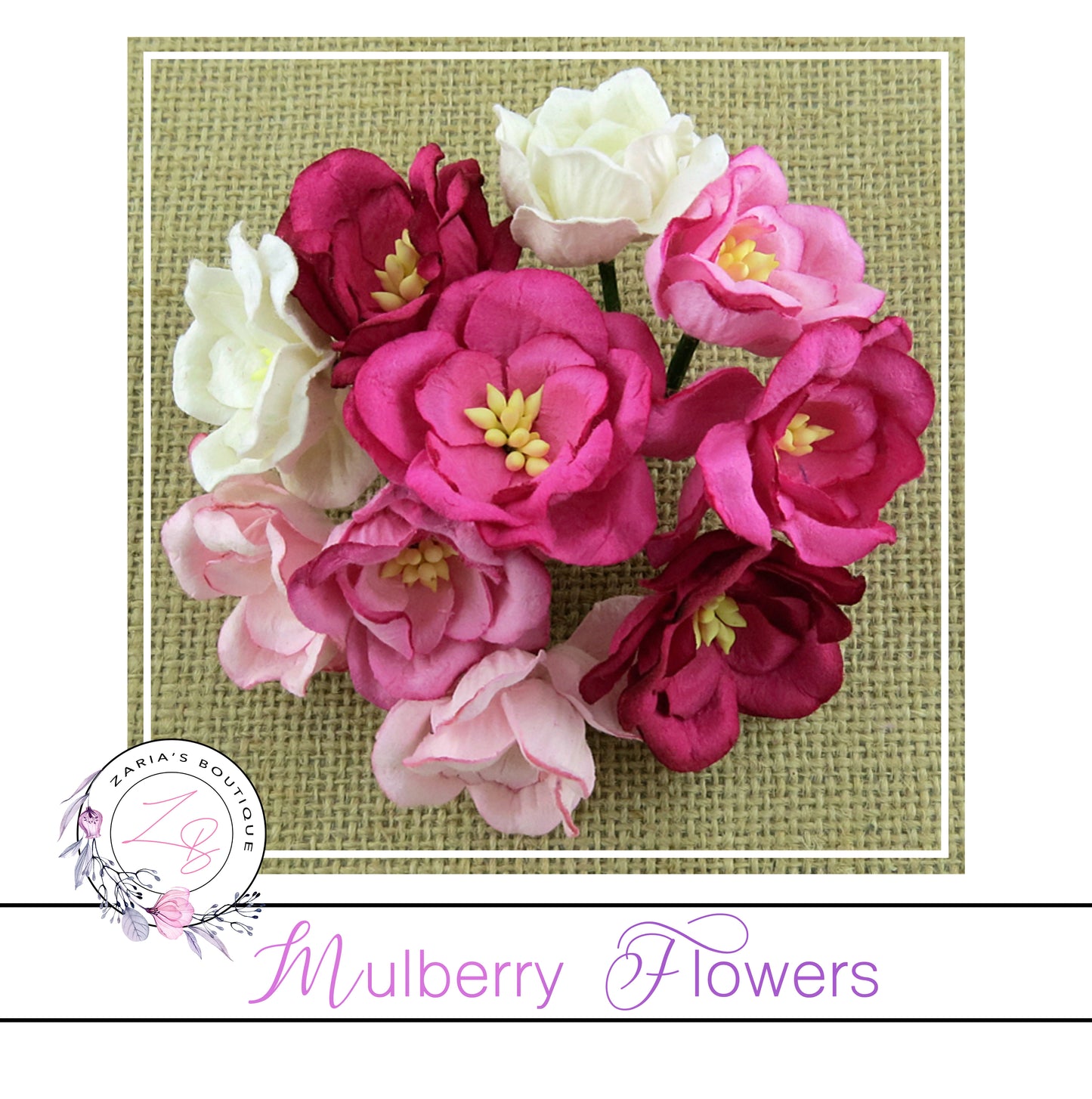 Mulberry Flowers ~ Magnolia ~ Pink Mix ~ 35mm