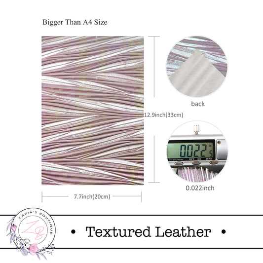 SALE ⋅ Embossed Silver Vegan Leather ⋅