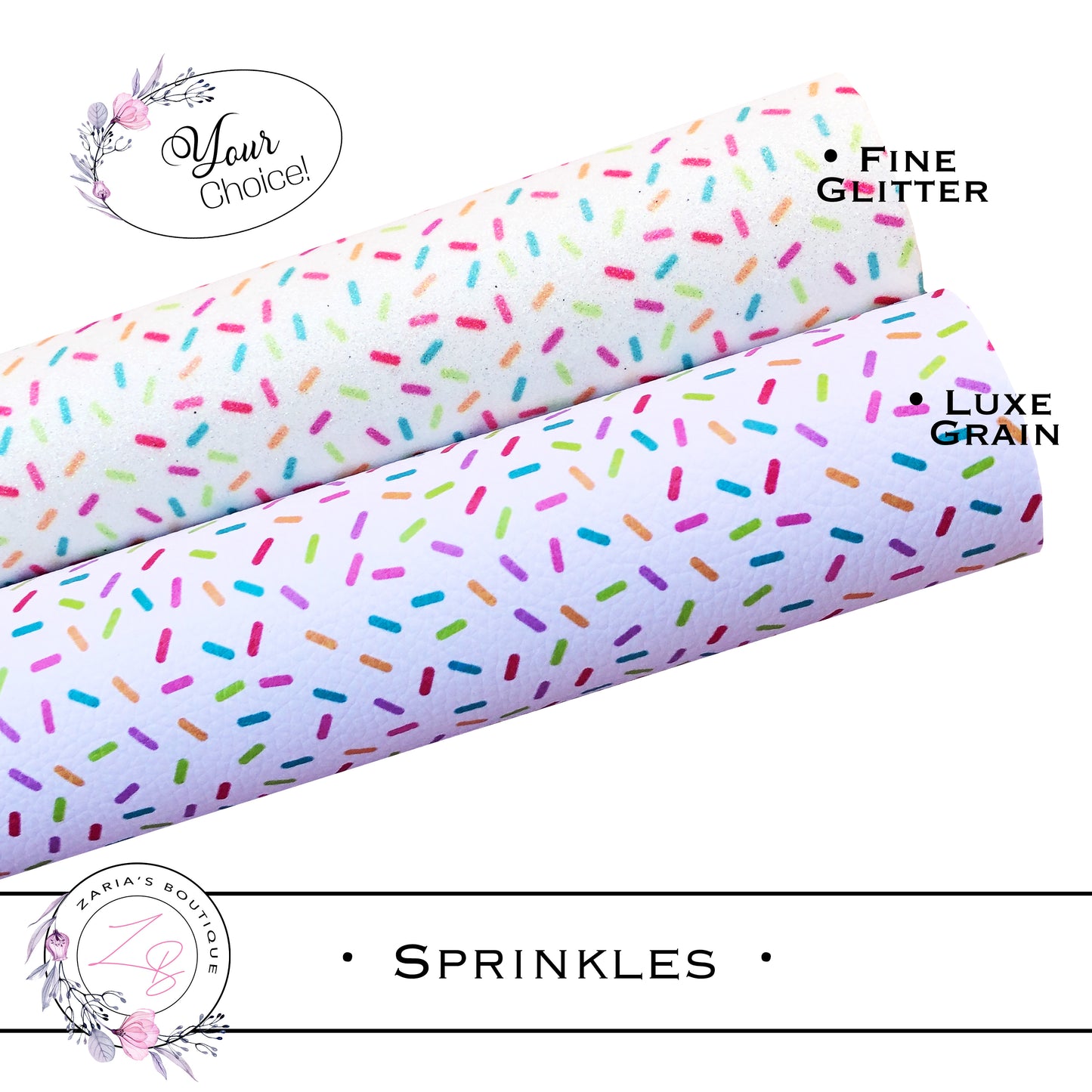⋅ Sprinkles ⋅ Hundreds & Thousands ⋅ Luxe Grain or Fine Glitter ⋅
